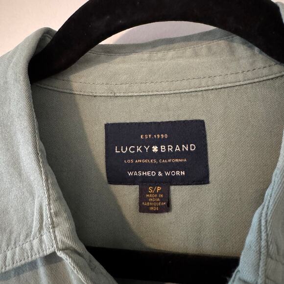 Lucky Brand Men's Western Workwear SS Shirt Pearl Snap Size Small - Picture 4 of 4